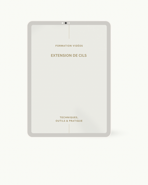 Formation vidéo - Extension de cils